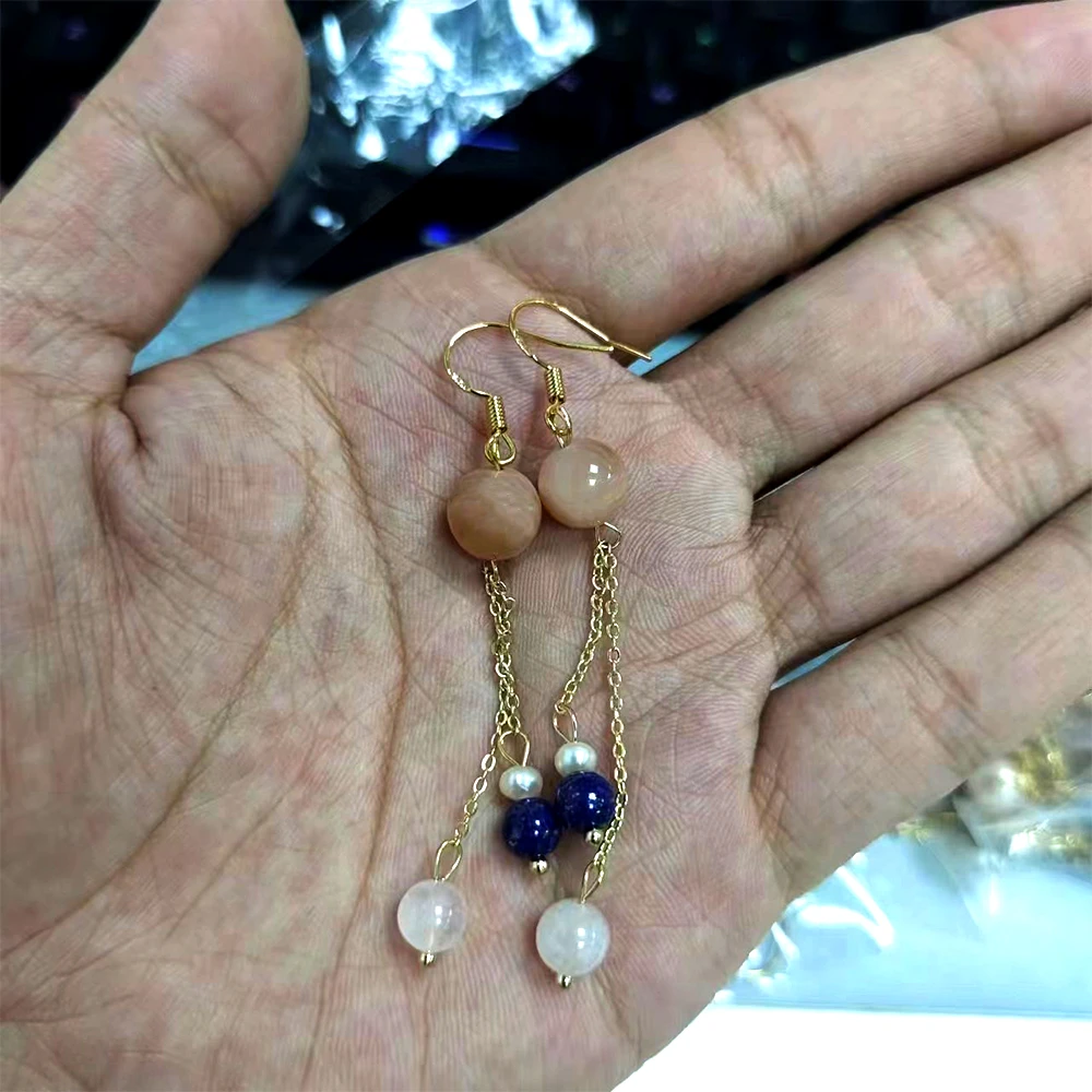 水晶耳饰