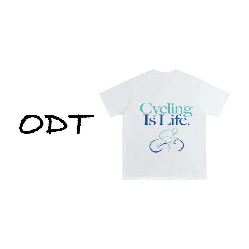 老狗十三【骑行标语】纯棉短袖T恤 宽松卡通印花短袖男女同款