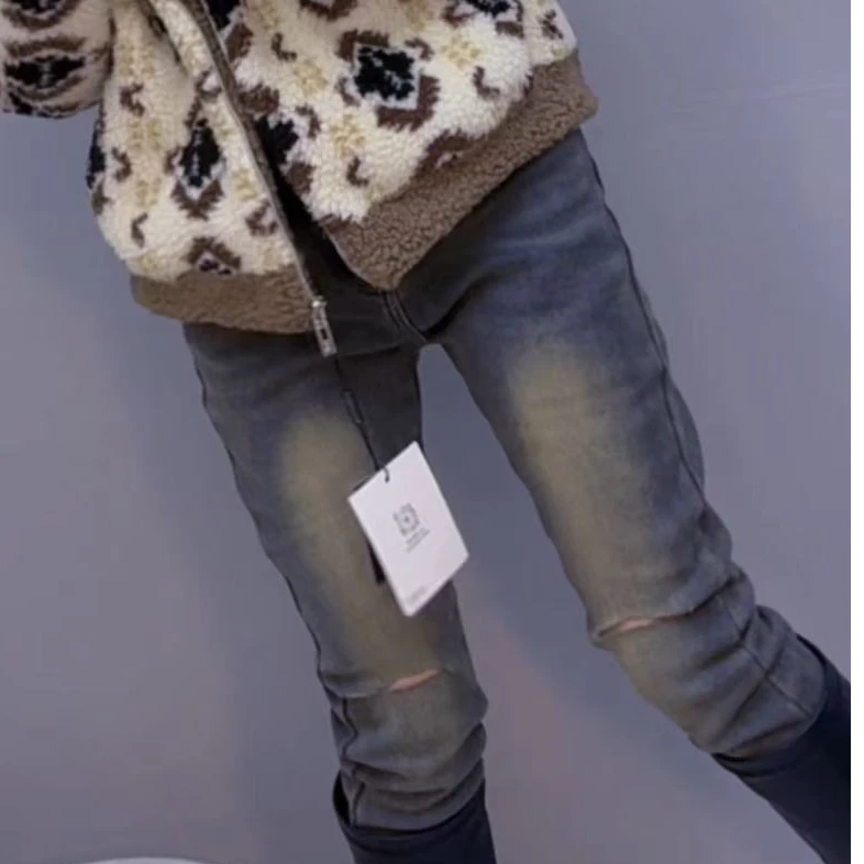 秋冬加绒小脚裤视频洋气百搭显瘦遮肉气质裤子靴裤