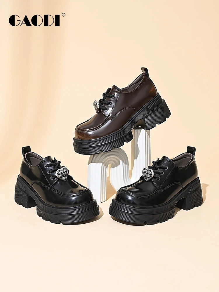 2024高蒂新款时尚百搭厚底乐福鞋243326-101