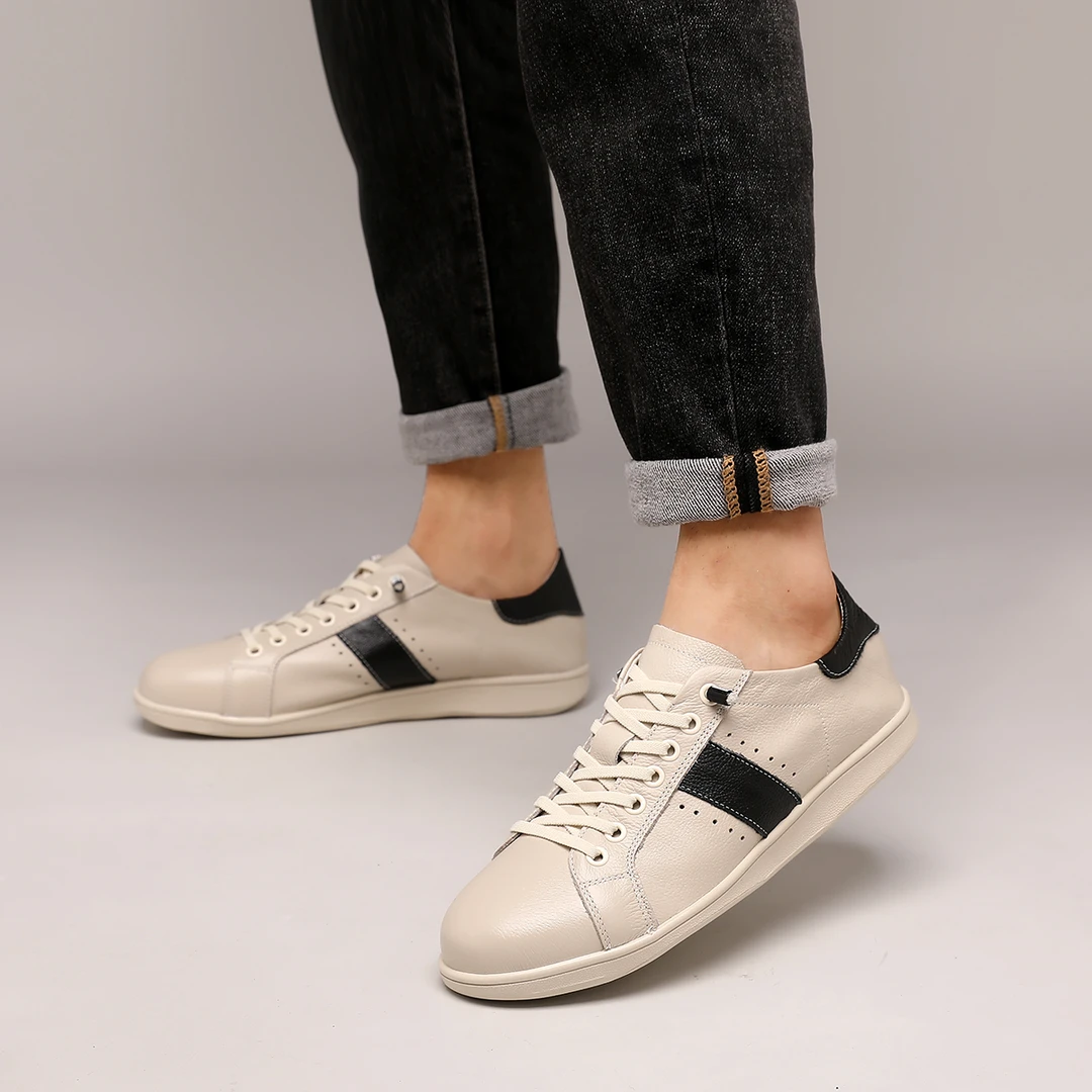 2025秋季新款男式头层牛皮真皮舒适透气平底百搭软底休闲男式皮鞋