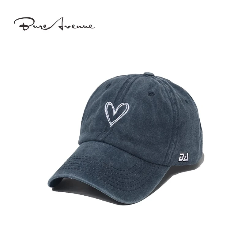 官方正品Bure Avenue复古爱心棒球帽百搭男女时尚遮阳鸭舌帽子潮