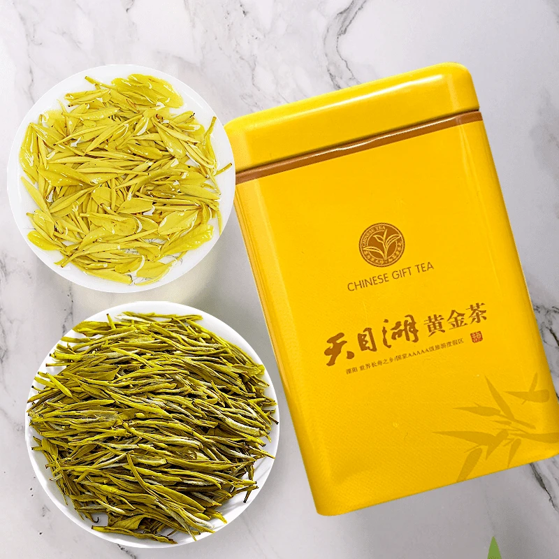天目湖黄金茶2025新茶江苏常州特产明前清香型溧阳黄金芽白茶罐装