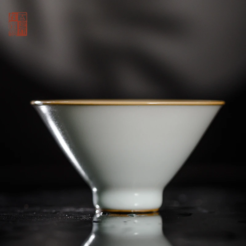 问鼎绪文汝窑斗笠杯