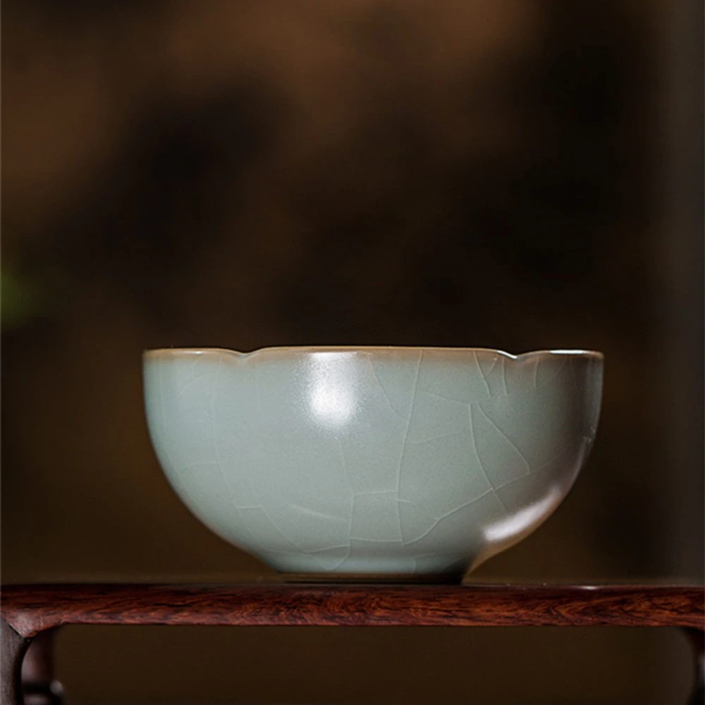 问鼎汝瓷天青辛丑恋花杯