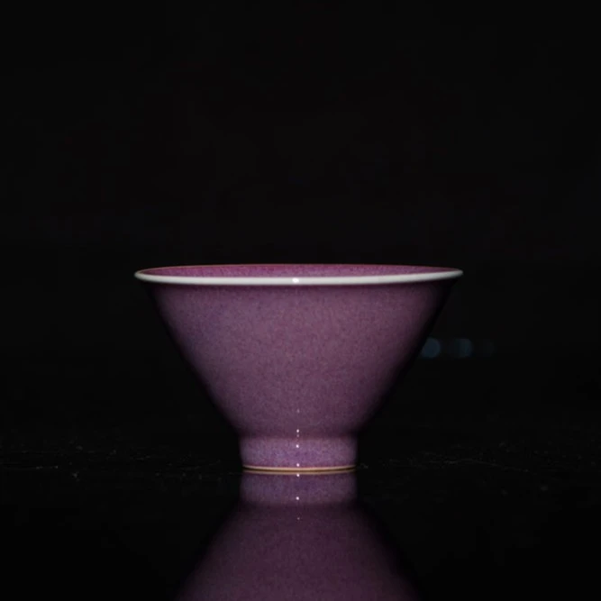 问鼎钧瓷梦鼎斗笠杯（青莲）