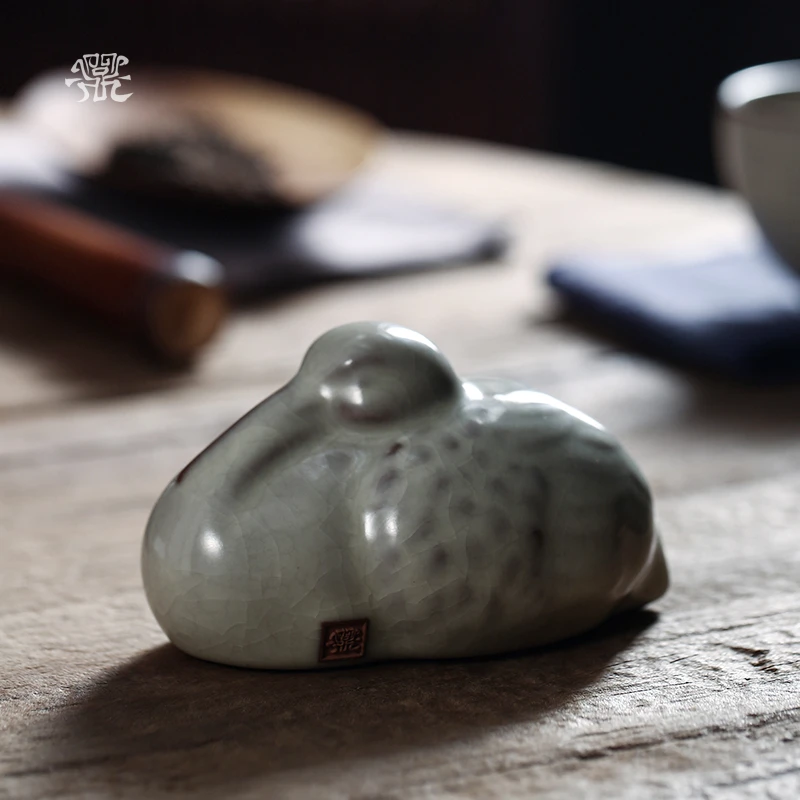 问鼎哥窑致巧款舒雁茶宠