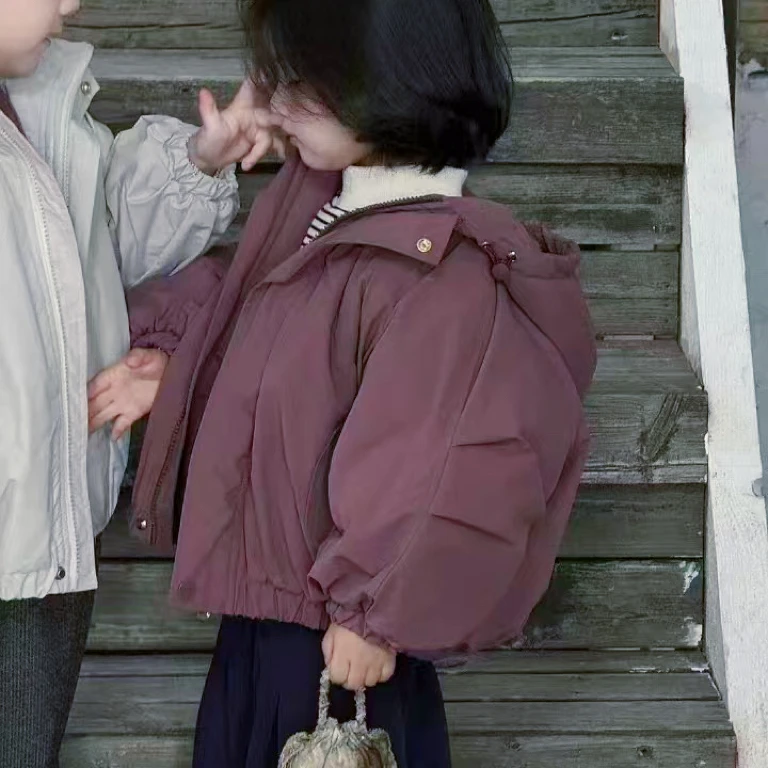 黑红兔毛棉衣女宝