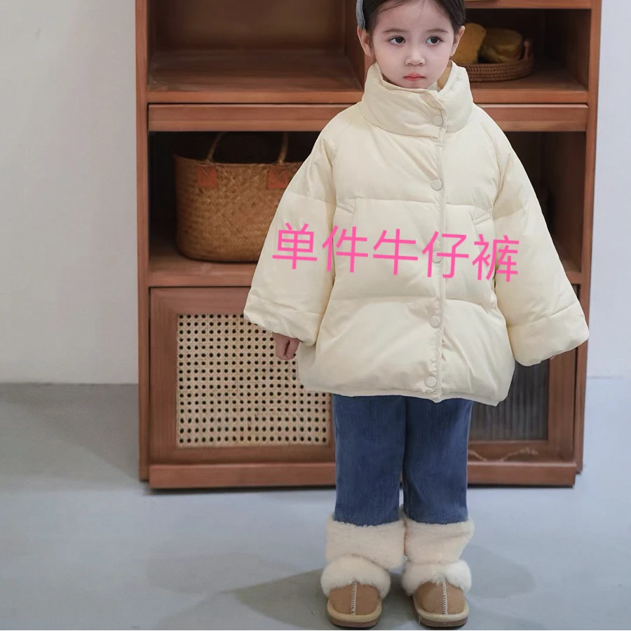 冬季加绒加厚毛边牛仔裤