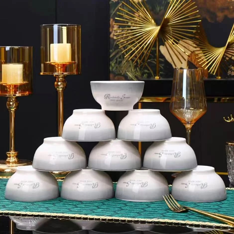 发渐变色4.5英寸八个米饭碗 破损联系客服