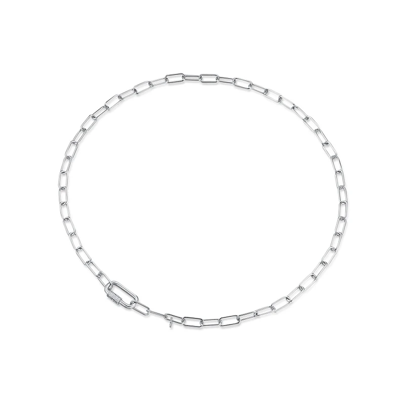 APM Monaco 链子925银合成锆石 Yacht Club系列 长锁链配滑动圆环