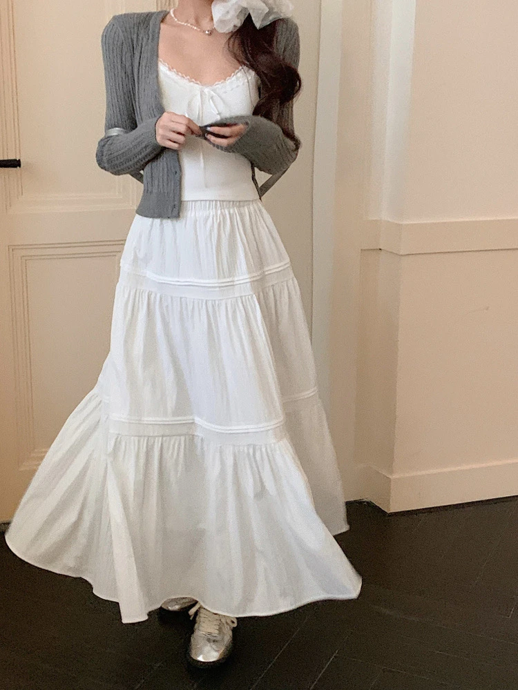 【韩里韩气】拼接蛋糕半身裙D4429