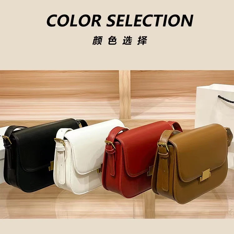 女士斜挎包休闲牛皮复古单肩包韩版小挎包夏季出门可爱简约百搭