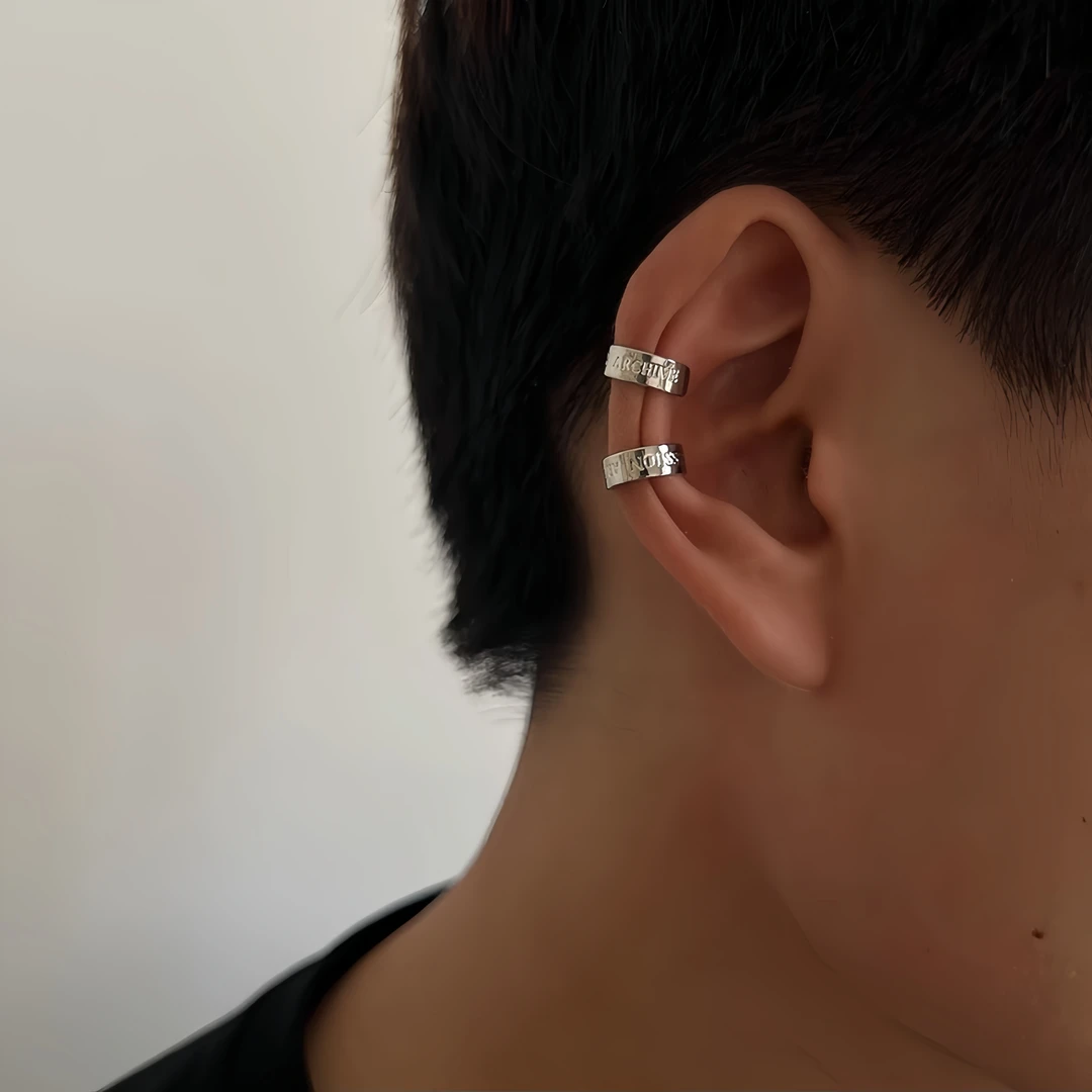 钛钢耳饰 耳夹男简约小众设计新款潮轻奢无耳洞耳钉耳骨夹女耳扣