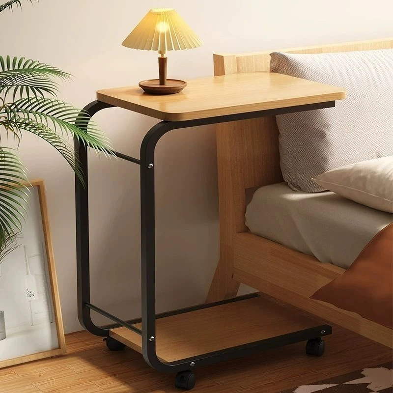 沙发边几可移动小茶几简约沙发边桌边柜万向轮角几方几电脑桌茶桌