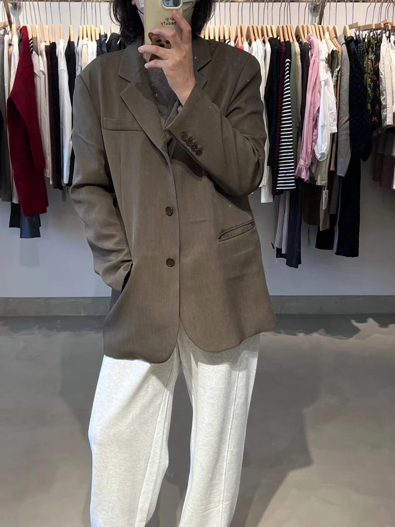 【D GUAN】泡菜国羊毛西装外套