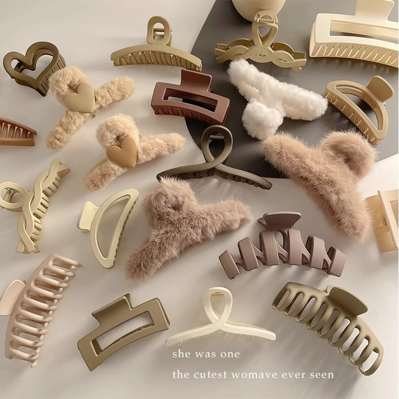 盘头发抓夹百搭简约随机发