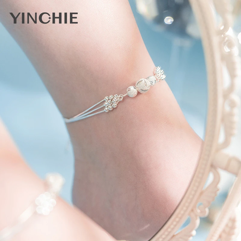 足银脚链 2025新款纯银女款时尚夏天银饰配饰情人节礼物送女友sp