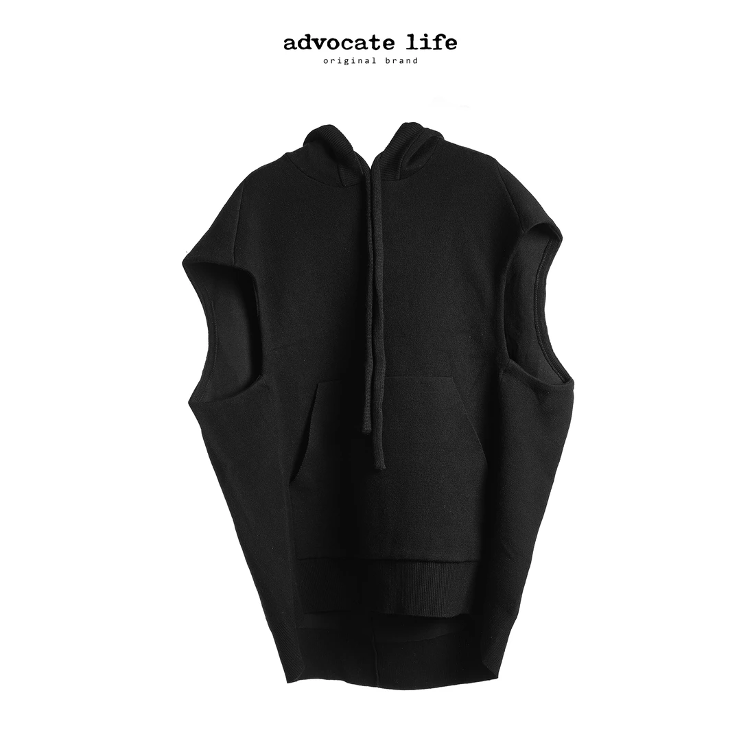 生活主张Advocatelife时尚百搭连帽无袖设计师马甲连衣裙HQ342156