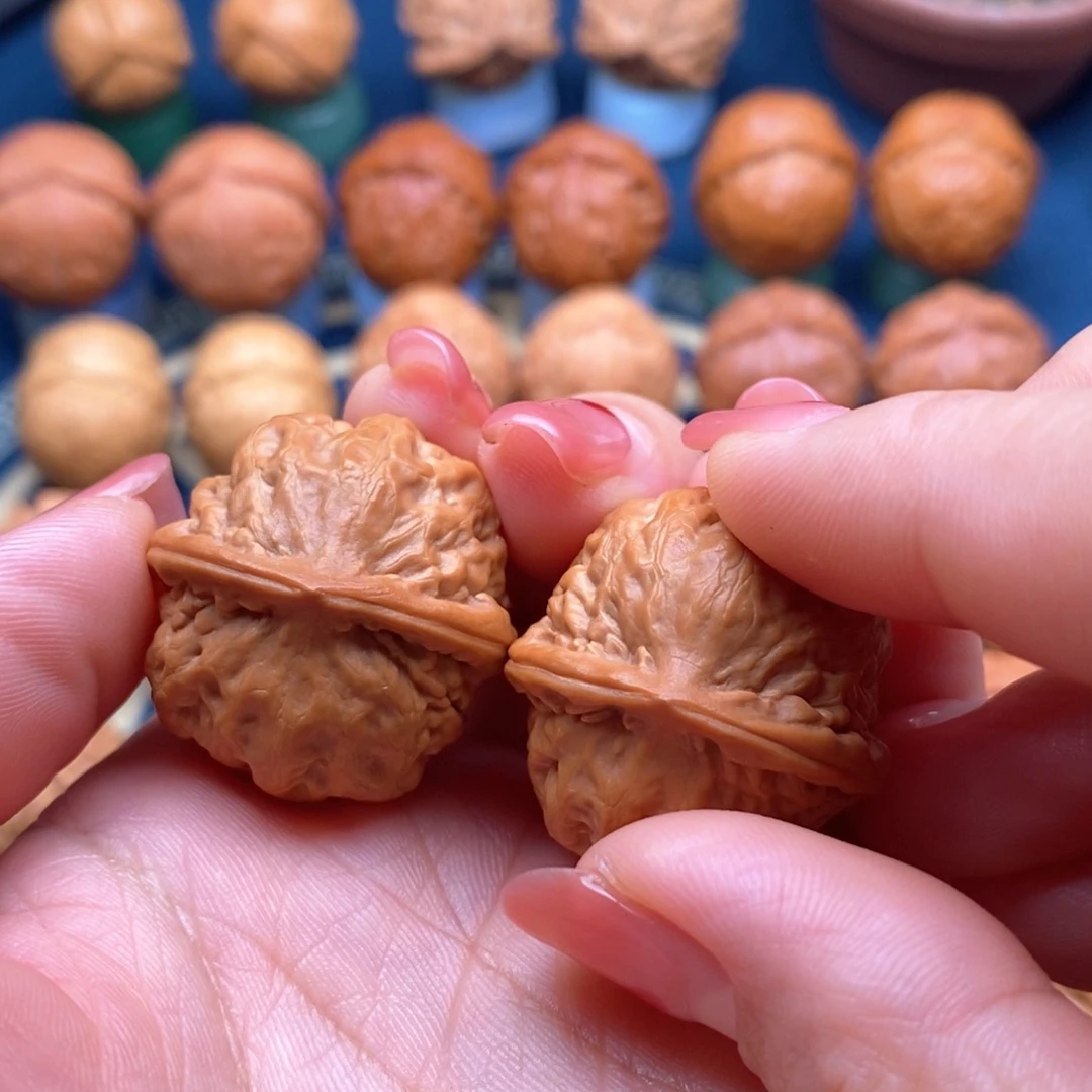 桃核把件精品小手捻