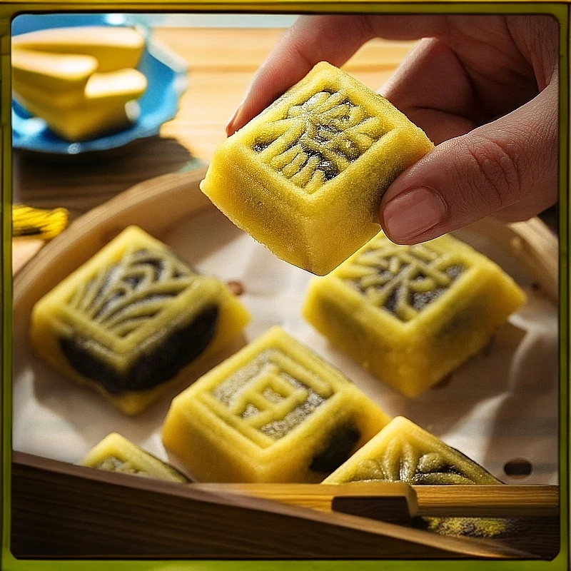 德御斋无蔗糖绿豆糕木糖醇手工零食独立包装330g传统营养