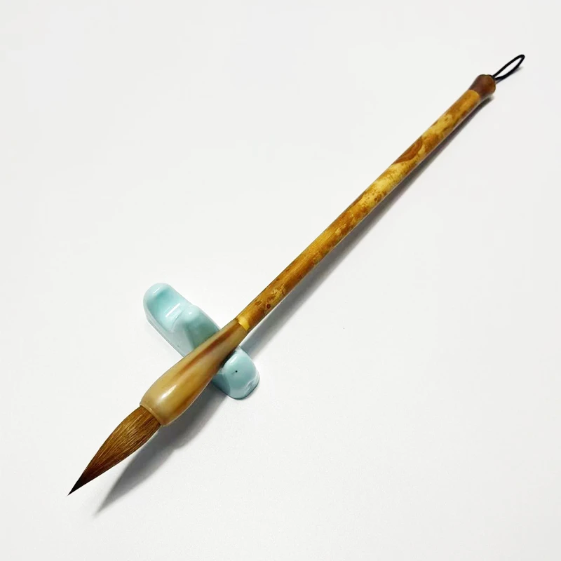 【狼毫中楷】出锋3.7/3.2cm口径0.9/0.8cm牛角香妃纯狼毫毛笔楷书