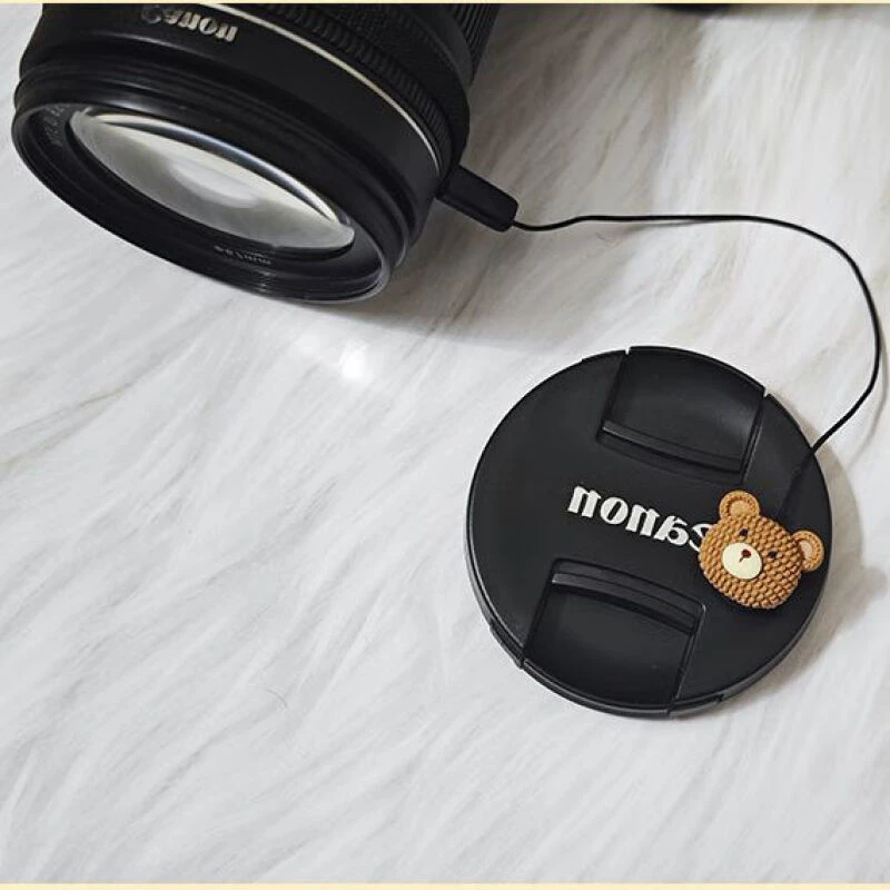 XFJI适用于佳能索尼富士尼康松下徕卡微单单反相机镜头盖线防丢绳