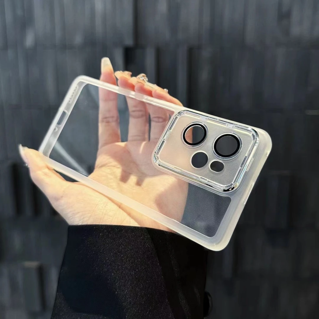 适用自带镜头膜透明GTNeo6真我GT6手机壳防摔软男女简全包超薄ins