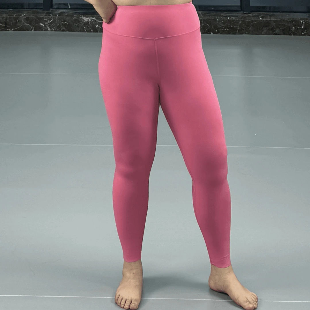 励志女孩大码云朵紧身外穿修身显瘦高腰高弹九分裤健身裤KZ1999