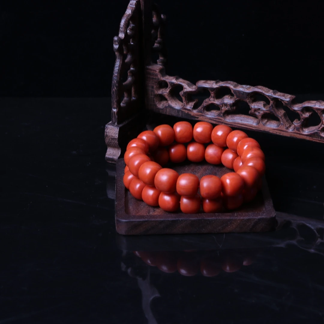 高品精美大水沟南红玛瑙12mm左右手串一条2n511（多样性发其一）