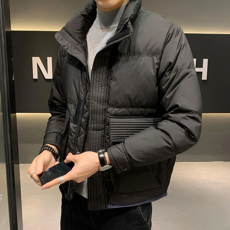 男士羽绒服2023新款冬季潮流轻薄保暖短款休闲外套男冬装潮牌衣服