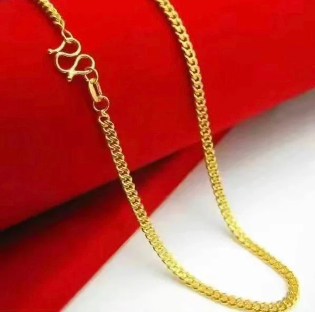 钛钢项链 大o字扁平素链50厘米长精美