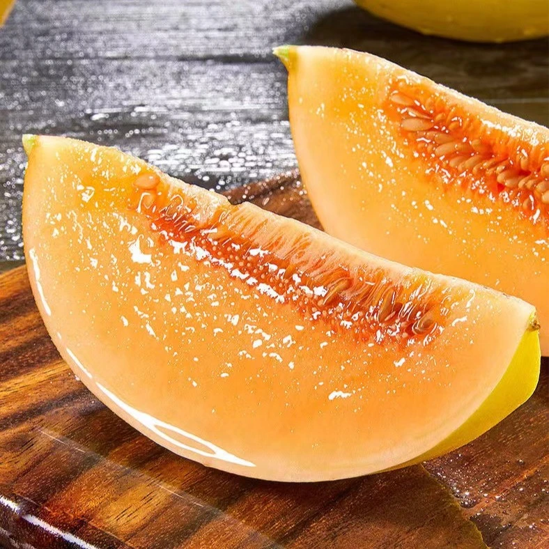 甘肃民勤沙漠黄河爆甜蜜瓜金红宝5/8斤，坏果包赔新鲜美味香味爆甜