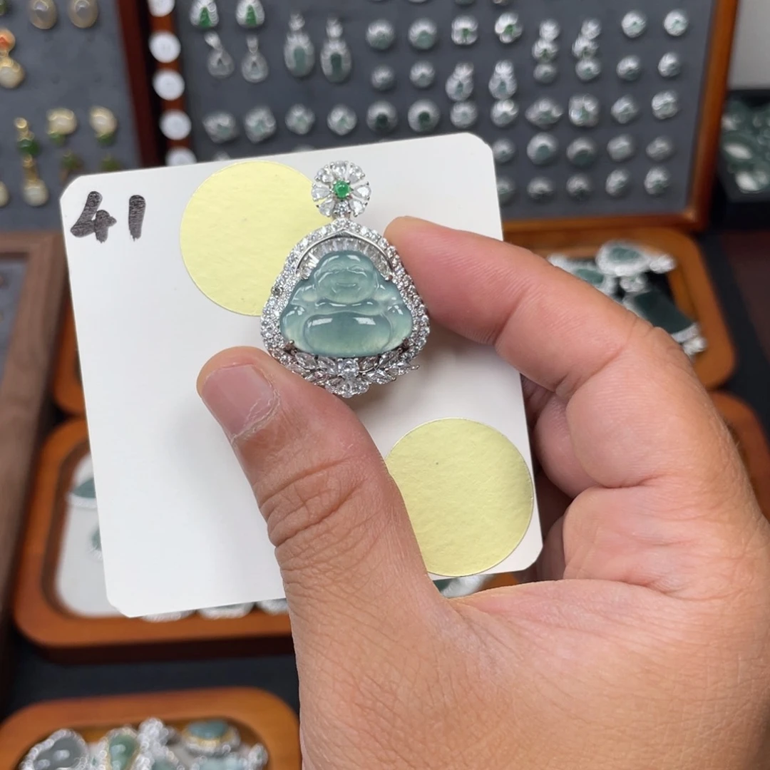 翡翠颈饰未镶嵌翡翠41