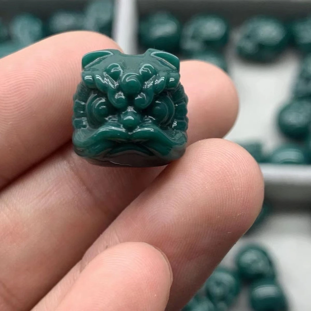 醒狮天地孔 克万 高瓷高色 科技松精工瑕 孔道精 玉化diy琉璃