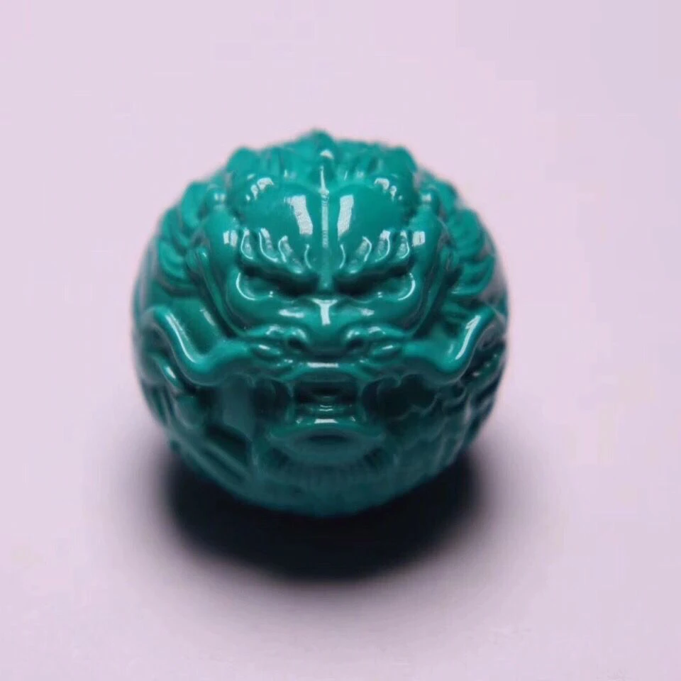 绿优化松石龙珠圆珠配珠回纹珠通背云散珠隔珠鼓珠手串手串配饰