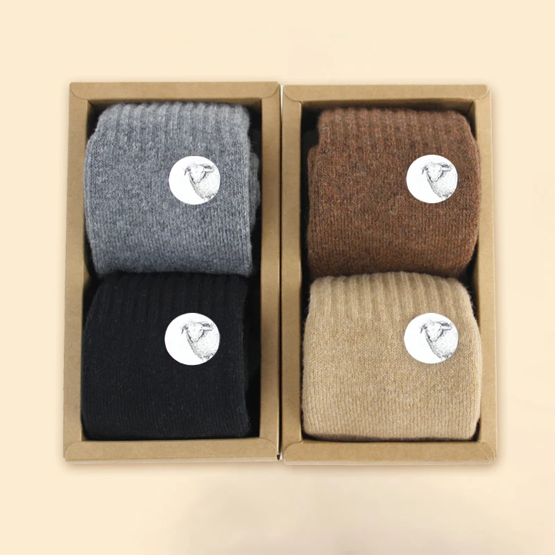 【50%】羊毛袜冬季毛圈袜加绒加厚袜子男中筒袜保暖超厚羊绒长袜冬