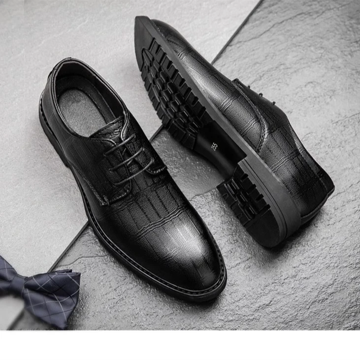 2025新款开春软牛皮面软底男士潮流西装鞋牛皮正装皮鞋