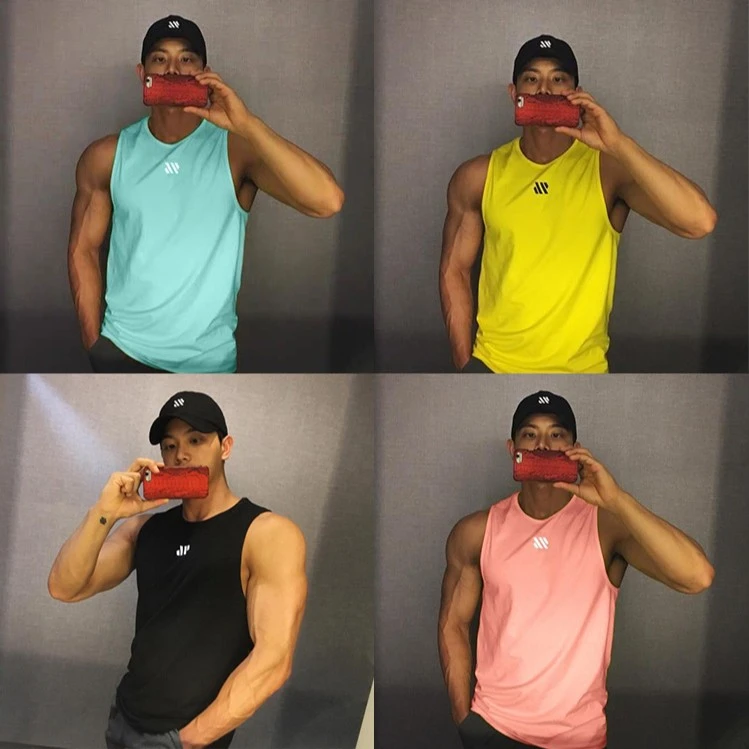 男士速干透气健身背心无袖坎肩宽松衣服跨栏篮球训练运动跑步上衣