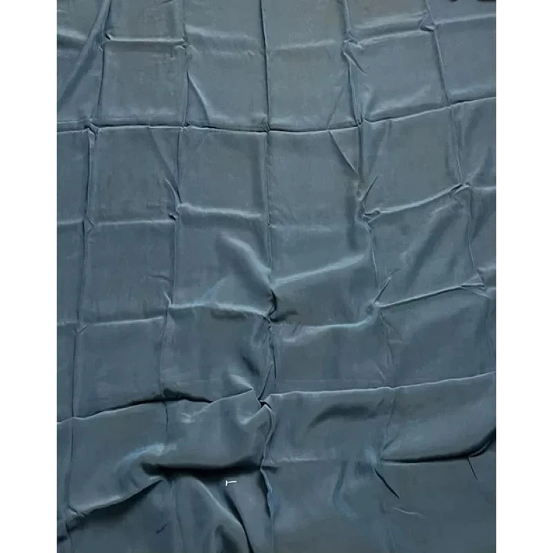 孔蓝小重缎古罗面料110幅27姆米2.3米均透黑//一经裁剪不支持七天