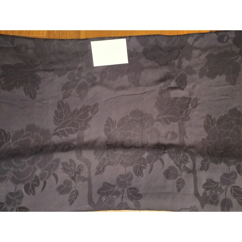 深蓝紫宽幅提花乔其红云纱布料134幅15姆//一经裁剪不支持七天无