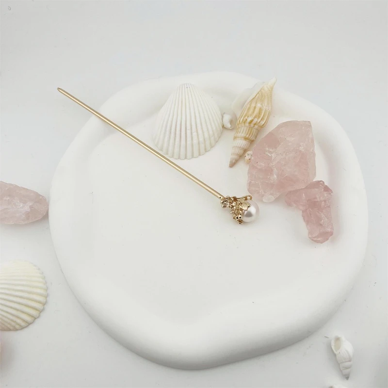 【古风发簪】淡水无核珍珠发簪9-10mm  JMP012