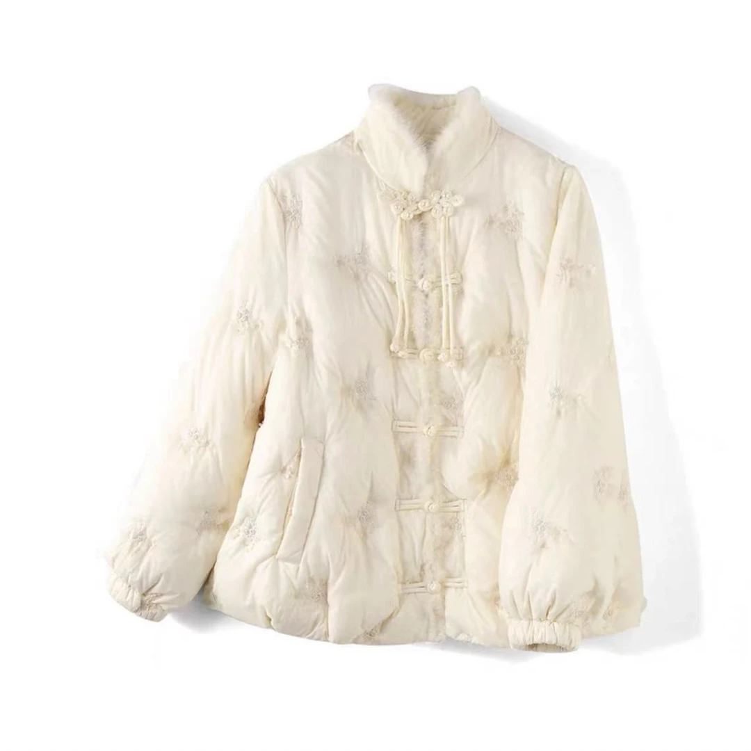 【薇哥内部自营】新国风立领盘扣羽绒外套 BED7003