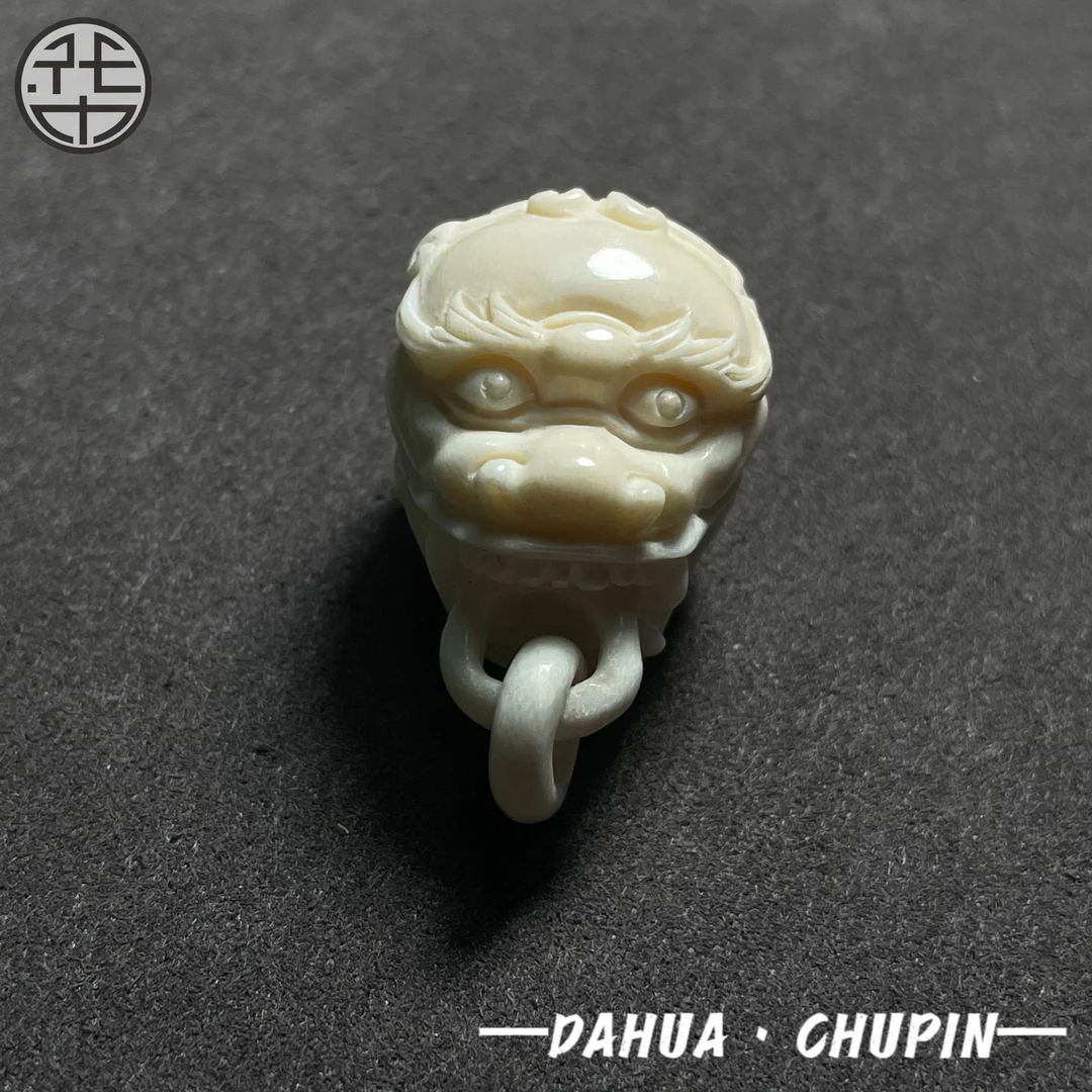 非金属亚克力手链 【非金属材质】精工雕刻龙头配饰手串尺寸19mm