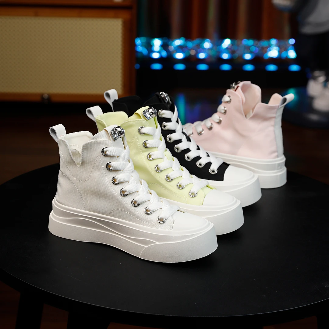 千之恋断码现货增高4CM2024春夏百搭休闲厚底高能感时尚女鞋9039