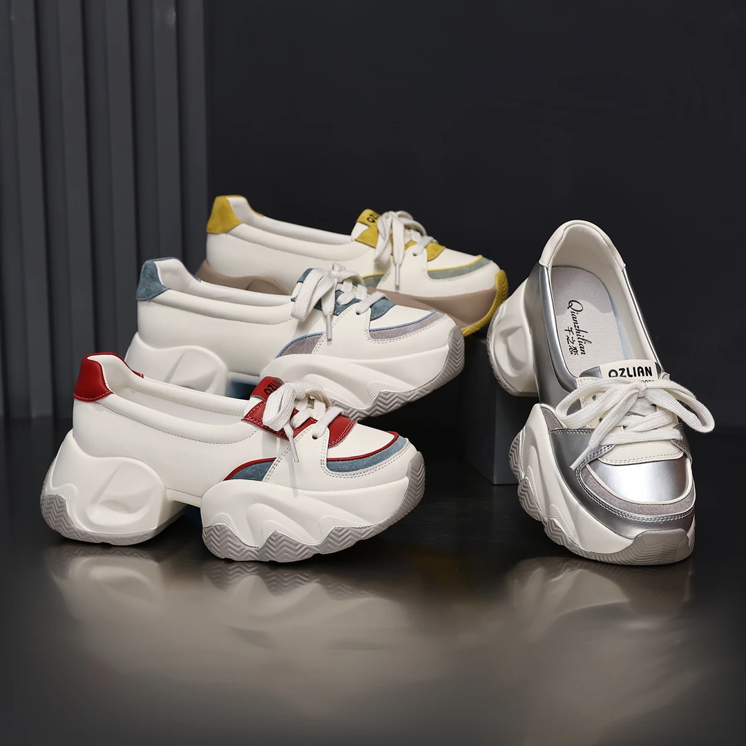 千之恋现货增高6CM2024夏季新款潮流运动休闲高能感气质女鞋9926