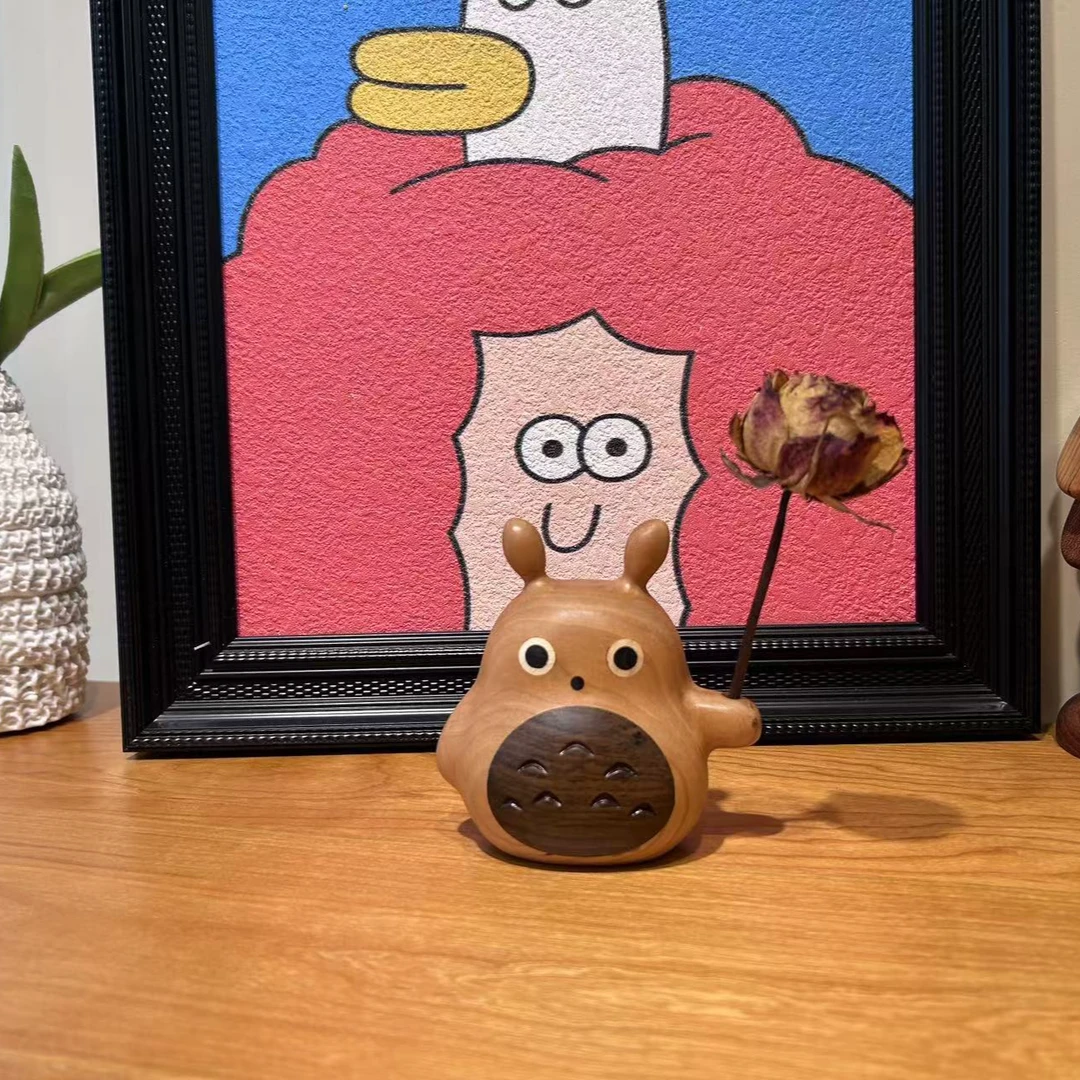 【樱桃木龙猫】氛围感创意可爱桌面插花