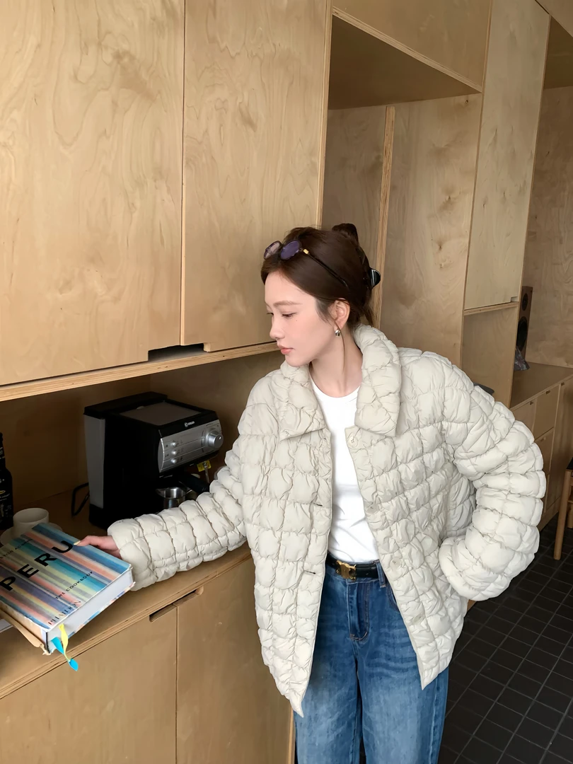 迪迪专属 显瘦轻奢短款加棉外套DD8292W1