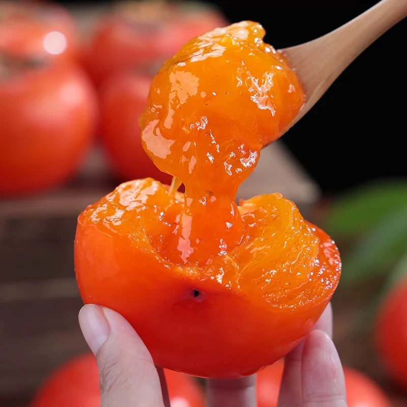 【六妈优选】流心火柿子香甜水润多汁当季水果1盒1斤起辽宁发货