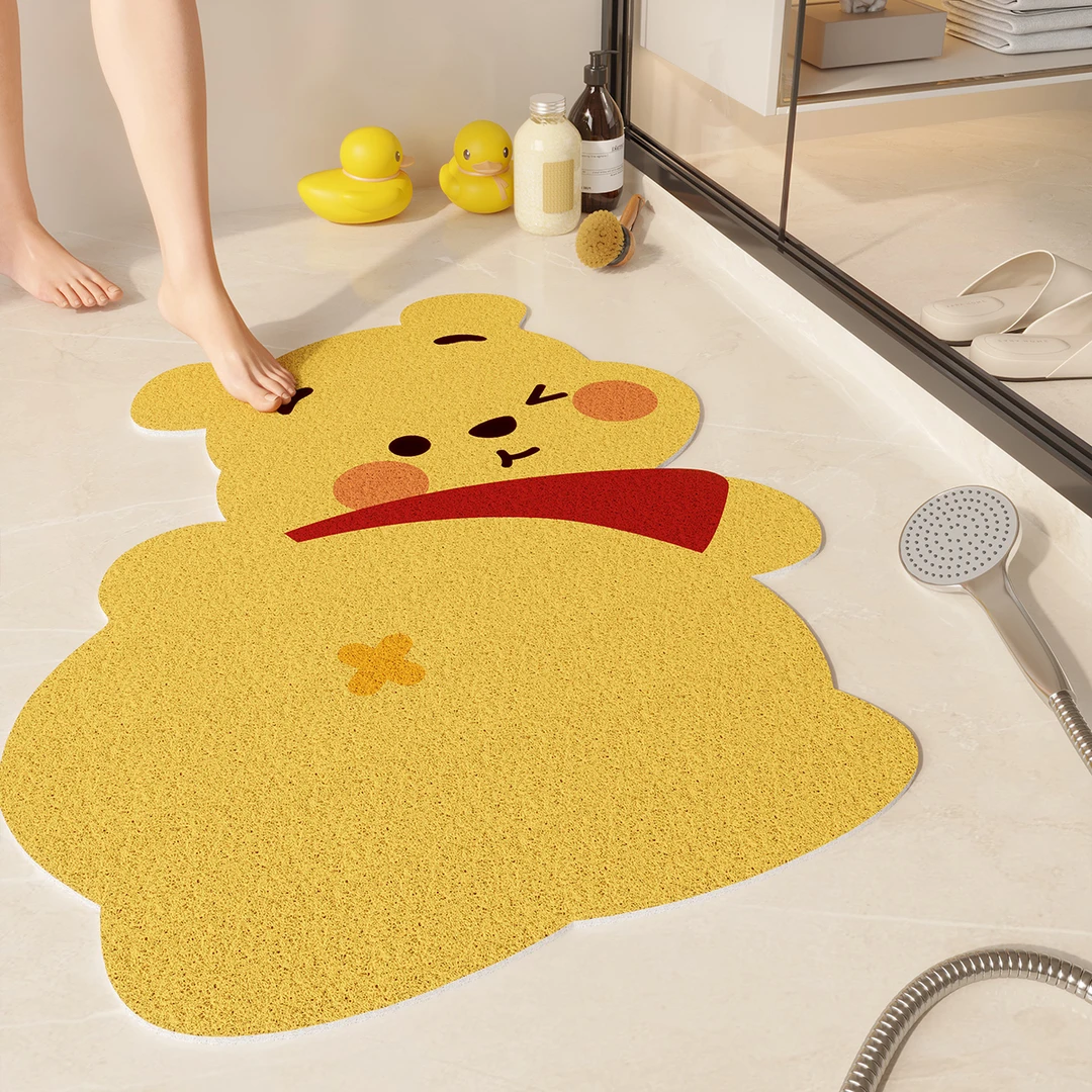 浴室丝圈异形镂空地垫隔水沥水垫防滑脚垫卫生间专用淋浴防摔洗澡